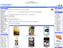 Tablet Screenshot of antinouslibros.com